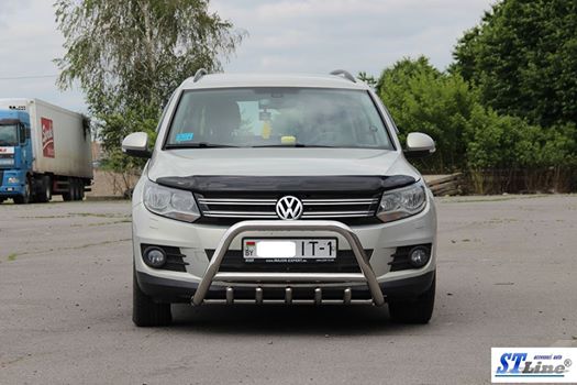 The WT003 bumper guard (stainless) for Volkswagen Tiguan 2007-2016 - image 3