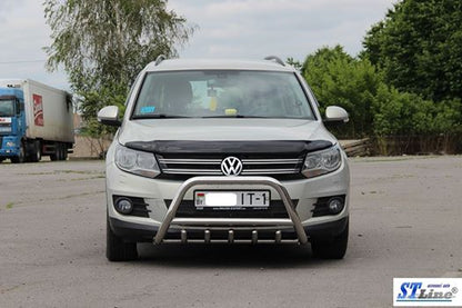 The WT003 bumper guard (stainless) for Volkswagen Tiguan 2007-2016 - image 3