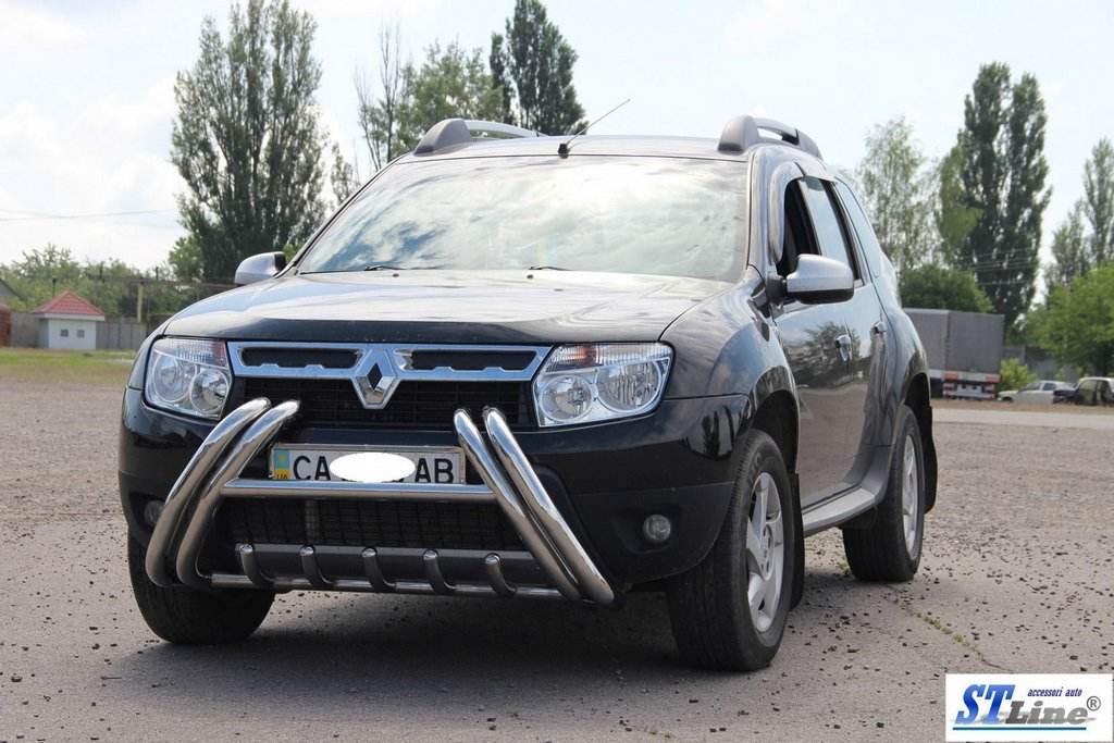The WT01 bumper guard (stainless) for Renault Duster 2008-2017 - Reelken Auto