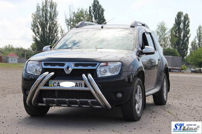 The WT01 bumper guard (stainless) for Renault Duster 2008-2017 - Reelken Auto