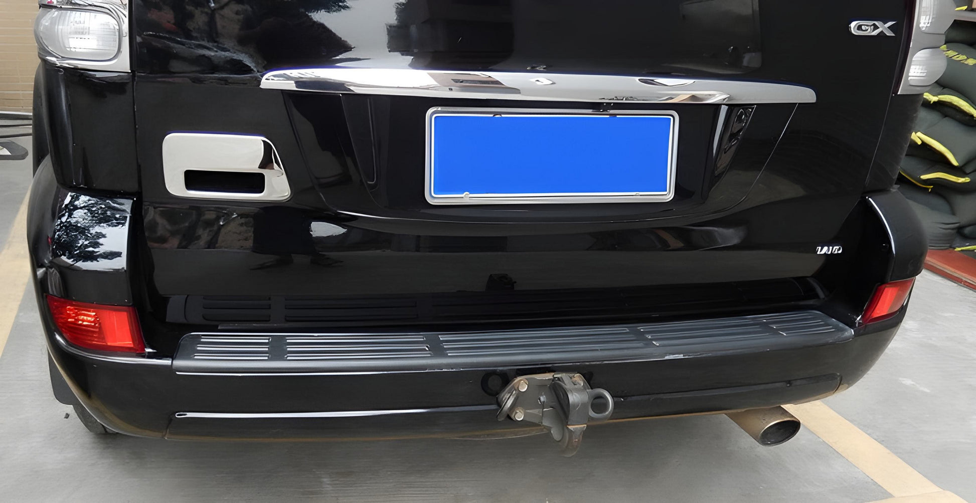 Chrome Tailgate Handle Cover (Stainless Steel) for Toyota Land Cruiser Prado 120 2002-2009 - image 4