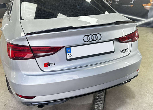 Spoiler DPT V-5 (black gloss) for Audi A3 2012-2020 - image 1