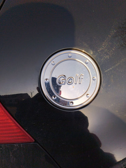 Chrome Fuel Cap Cover (Stainless Steel) for Volkswagen Golf 4 1997-2006 - image 1