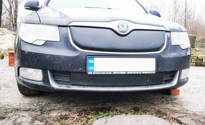 Winter cover on the grille (lower, 2008-2013) for Skoda Superb 2009-2015 - image 5