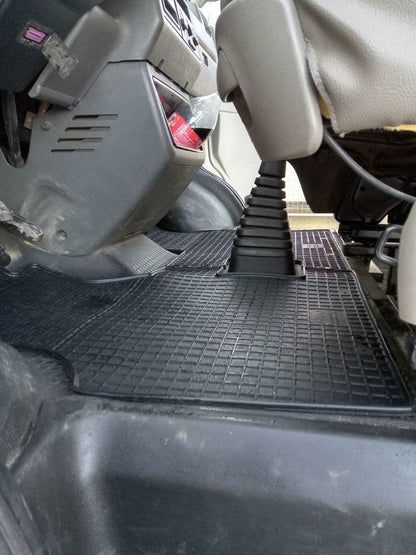 Rubber mats (2 pcs, Polytep) for Volkswagen T4 Transporter - Reelken Auto