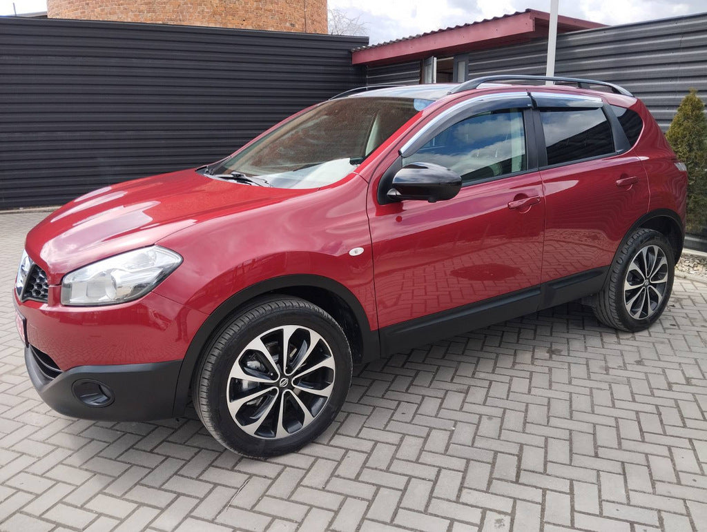 Window Deflectors with Chrome Trim (4 pcs, Sunplex Chrome) for Nissan Qashqai 2010-2014 - image 4