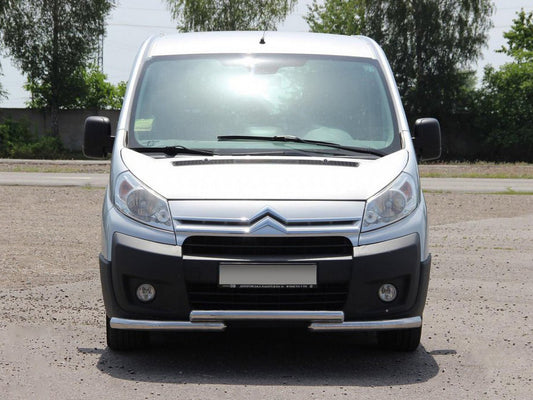 Front Bumper Guard ST009 (Stainless Steel) for Peugeot Expert 2007-2016 - image 1