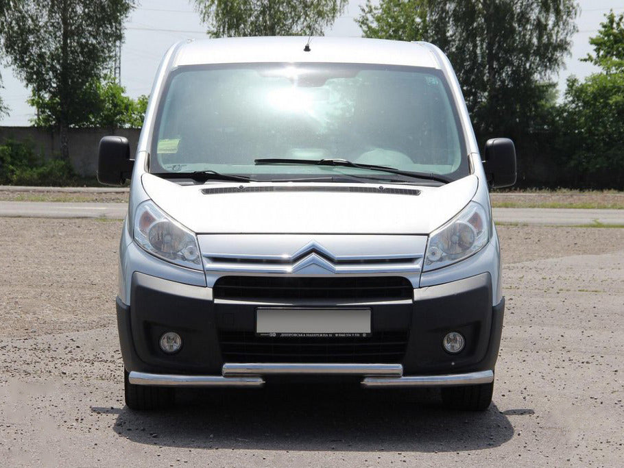 Front Bumper Guard ST009 (Stainless Steel) for Fiat Scudo 2007-2015 - image 1
