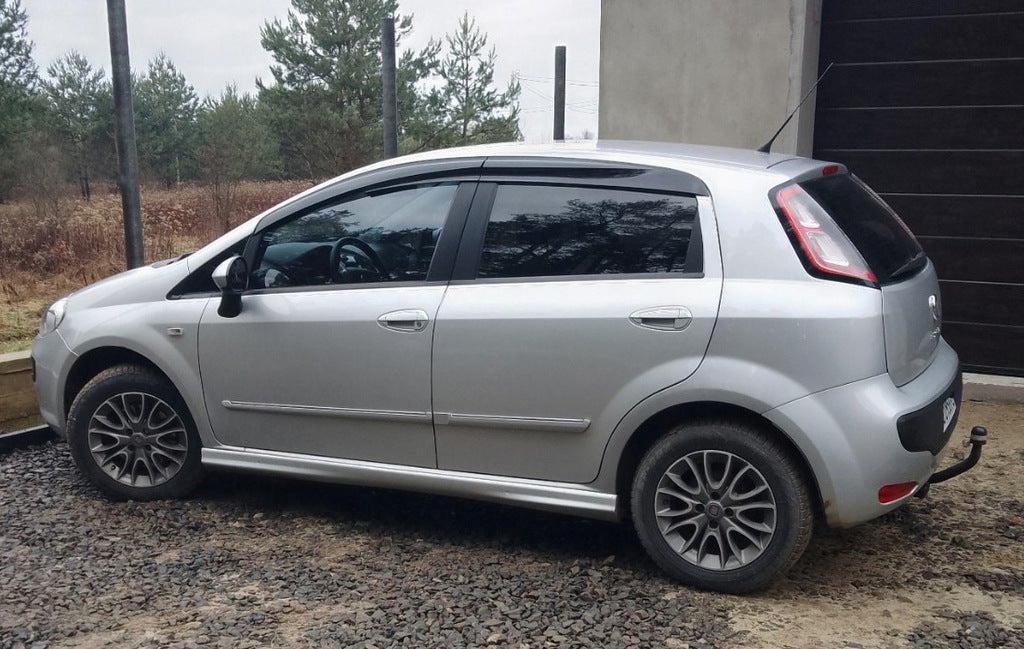 Window Deflectors (4 pcs, Sunplex Sport) for Fiat Punto Grande/EVO 2006-2018 - image 3