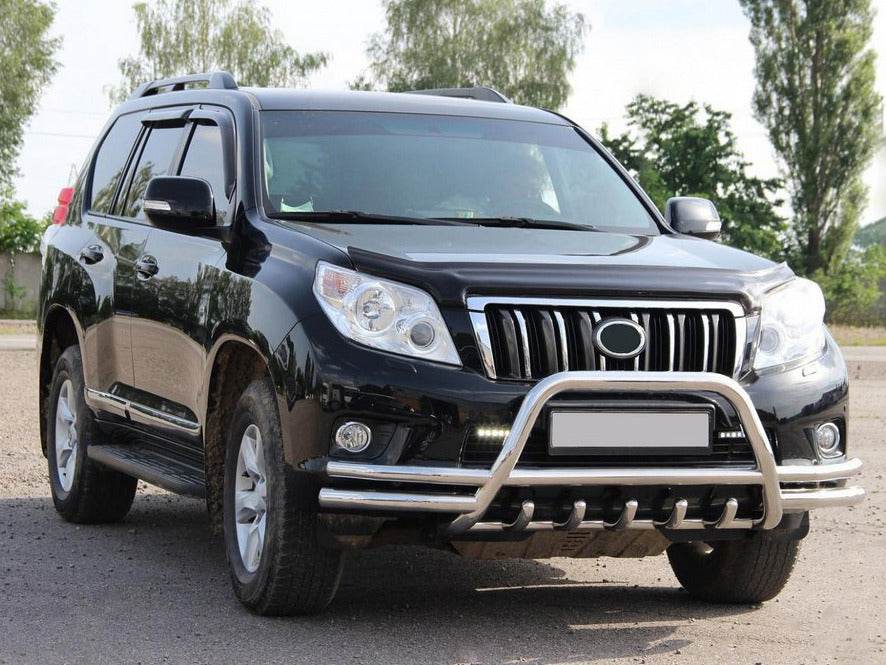 Kenguryatnik WT003-2-Plus (stainless) for Toyota Land Cruiser Prado 150 - Reelken Auto