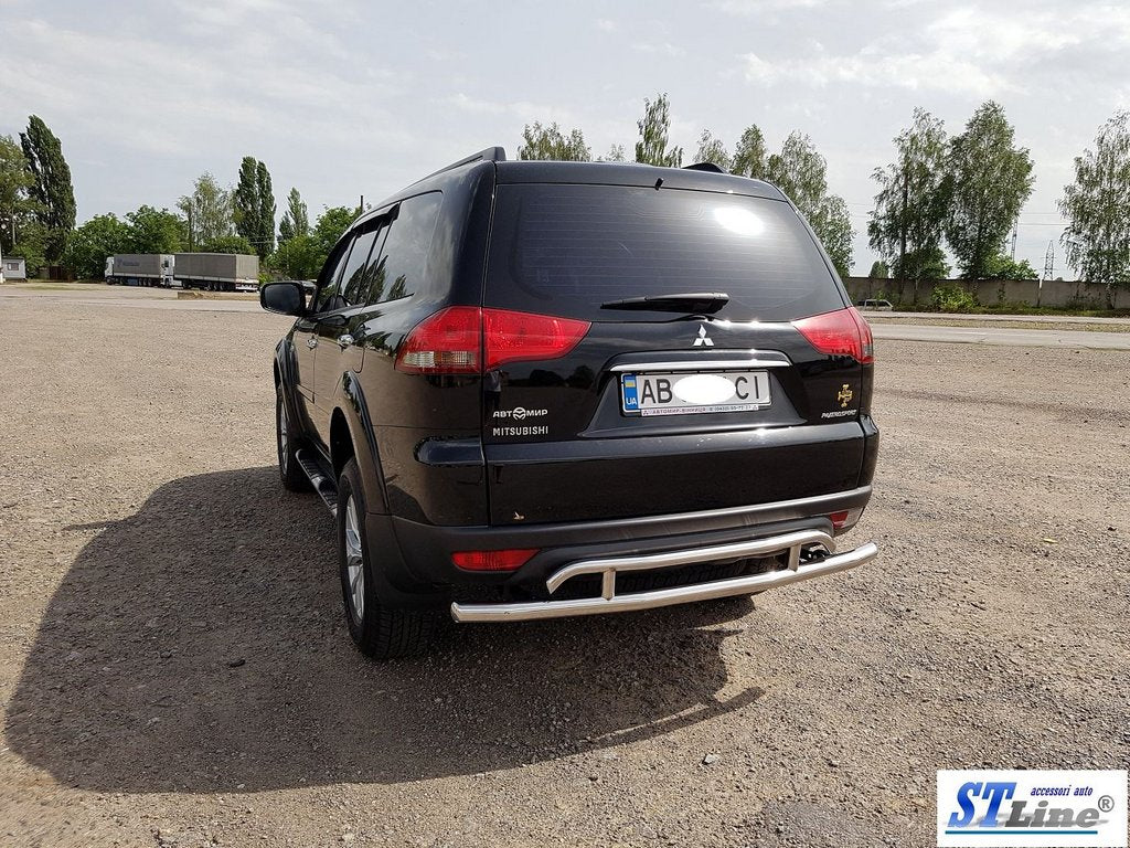 Rear Guard AK002-2 (2 pcs, stainless steel) for Mitsubishi Pajero Sport 2008-2015 - image 2