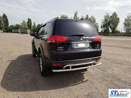 Rear Guard AK002-2 (2 pcs, stainless steel) for Mitsubishi Pajero Sport 2008-2015 - image 2