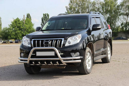 Kenguryatnik WT003-2-Plus (stainless) for Toyota Land Cruiser Prado 150 - Reelken Auto