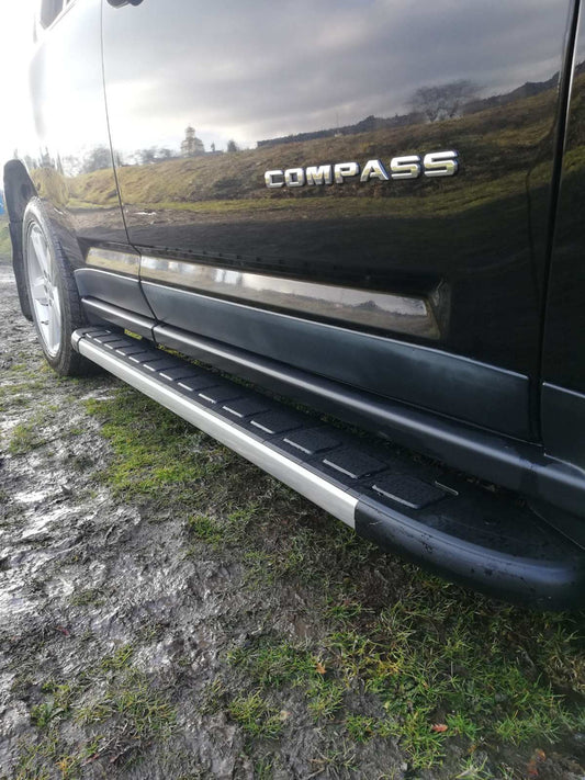 Side Steps Duru (2 pcs, Aluminum) for Jeep Compass 2006-2016 - image 1