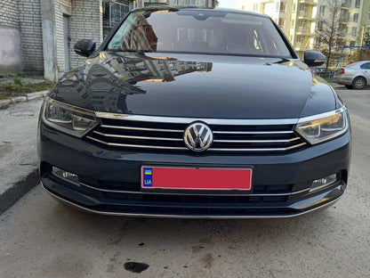 Headlight cover and trim strip (3 pcs, stainless steel) for Volkswagen Passat B8 2015-2023 - image 1