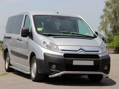 Front protection ST007 (stainless) for Citroen Jumpy 2007-2017 - image 1