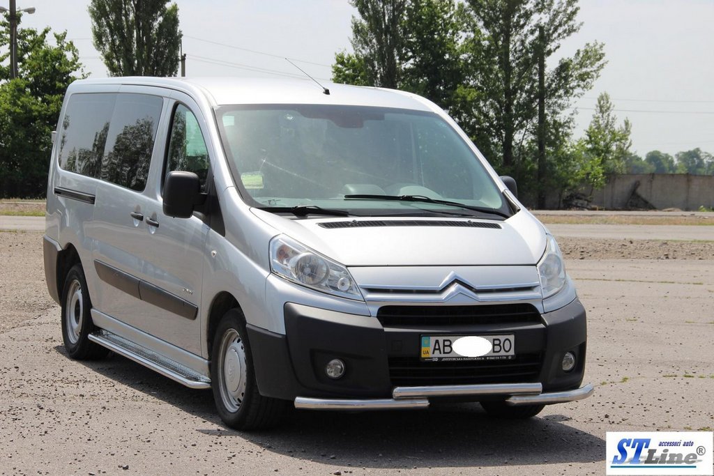 Front protection ST009 (stainless) for Fiat Scudo 2007-2015 - image 3