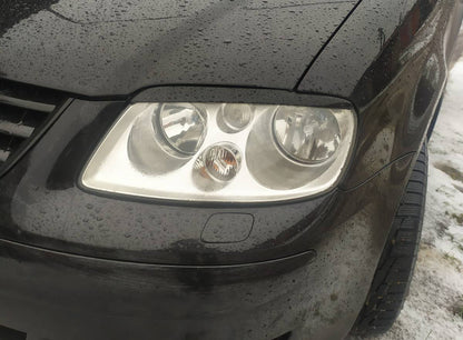 Headlight eyebrows (black) for Volkswagen Caddy 2004-2010 - image 1