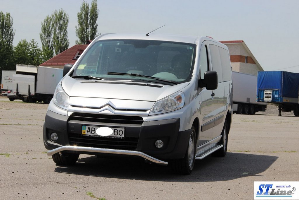 Front protection ST007 (stainless) for Citroen Jumpy 2007-2017 - image 3