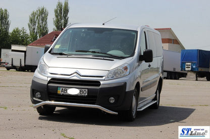 Front protection ST007 (stainless) for Citroen Jumpy 2007-2017 - image 3