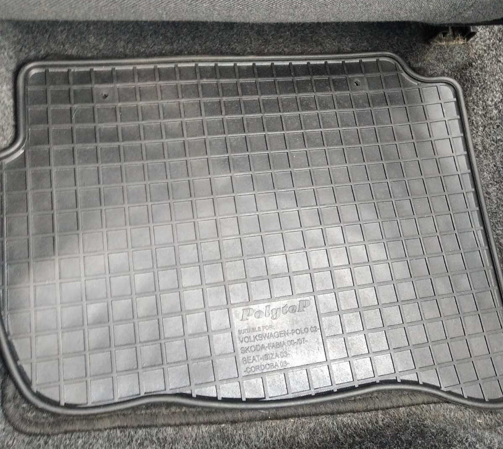 Rubber Floor Mats (4 pcs, Polytep) for Volkswagen Polo 2001-2009 - image 5