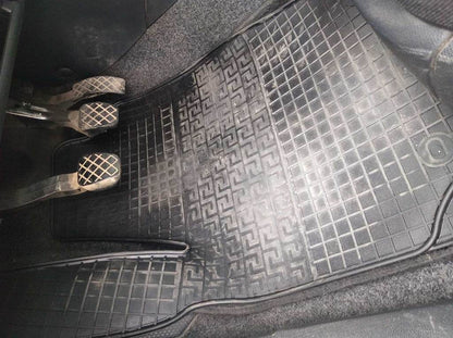 Rubber mats (4 pieces, Polytep) for Skoda Fabia 2000-2007 - Reelken Auto