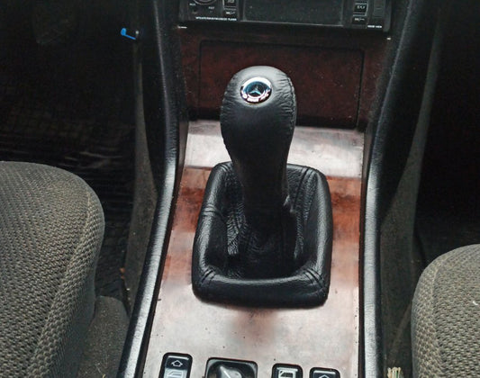 Leather Gear Shift Knob with Boot for Mercedes E-сlass W124 1984-1997 - image 2