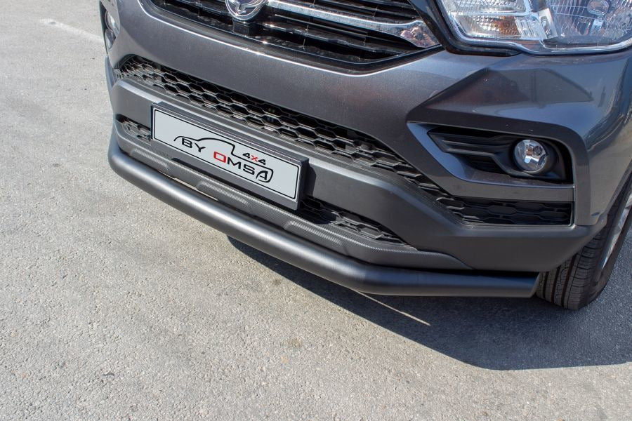 Front bumper guard Texas (76mm, black) for SsangYong Musso ІІ 2018- - image 1