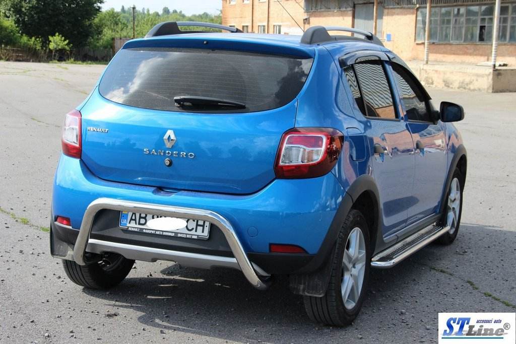 Back arc AK007 (stainless) for Renault Sandero 2013-2022 - Reelken Auto