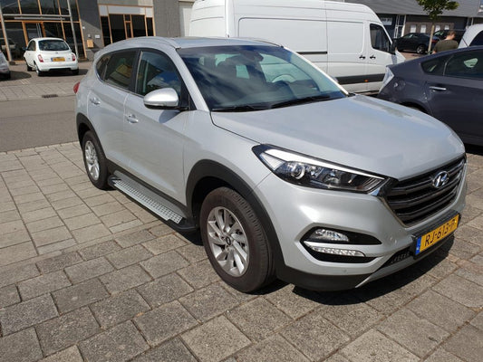 Side Steps Allmond Grey (2 pcs, Aluminum) for Hyundai Tucson TL 2016-2021 - image 1