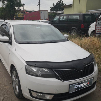 Hood deflector (EuroCap) for Skoda Rapid 2012-2019 - Reelken Auto