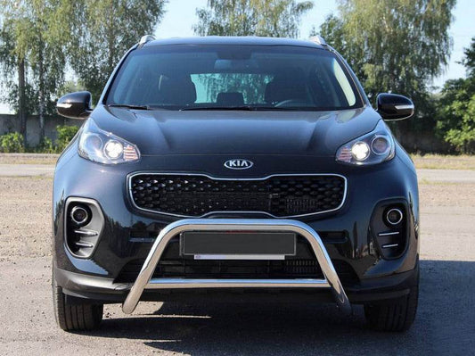 The WT006 bumper guard (stainless) for Kia Sportage 2015-2021 - Reelken Auto