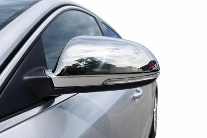 Mirror Covers (2 pcs, Stainless Steel) for Skoda Superb 2009-2015 - image 1