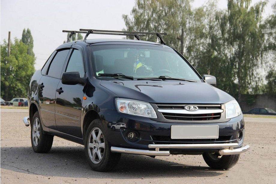 Front protection ST009-2 for Lada Granta - Reelken Auto