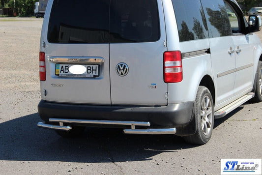 Rear Bar AK003-2 (2 pcs, stainless steel) for Volkswagen Caddy 2010-2015 - image 2