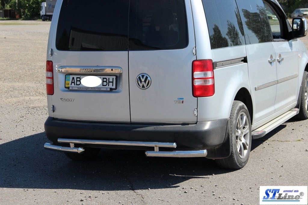 Rear Bar AK003-2 (2 pcs, stainless steel) for Volkswagen Caddy 2004-2010 - image 2