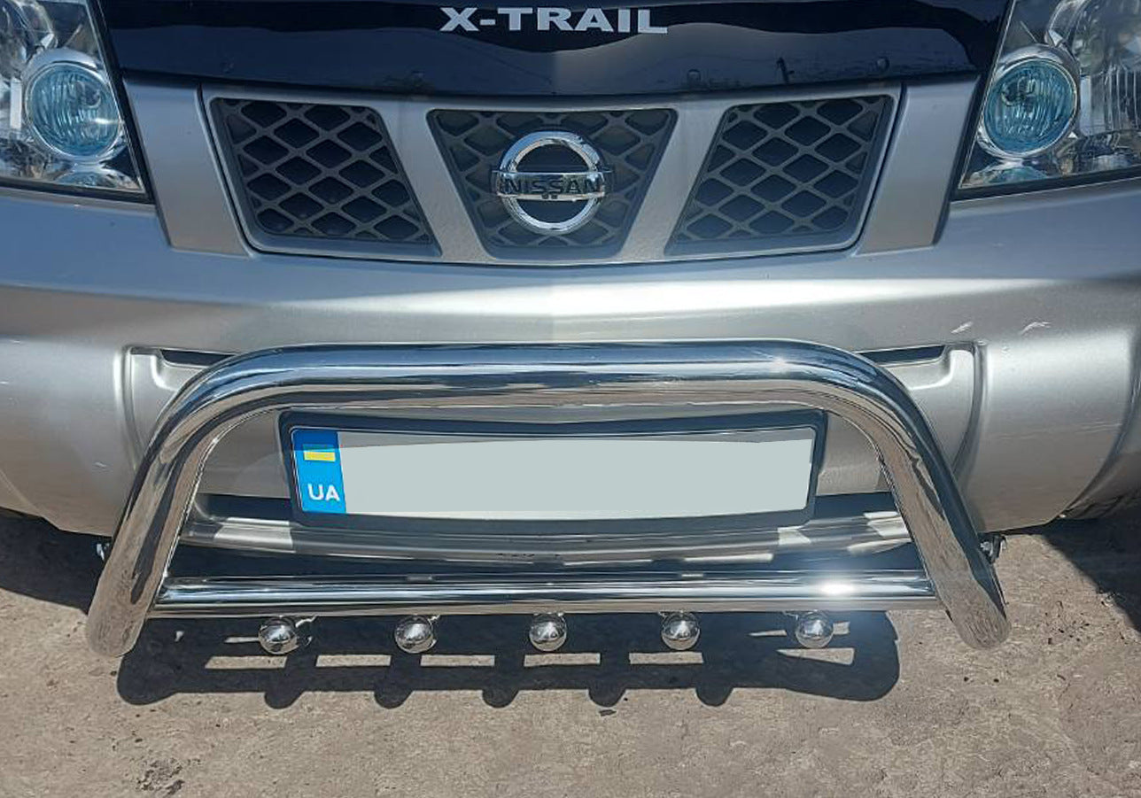 Bull Bar QT006 (Stainless Steel) for Nissan X-trail T30 2002-2007 - image 1