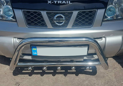Bull Bar QT006 (Stainless Steel) for Nissan X-trail T30 2002-2007 - image 1