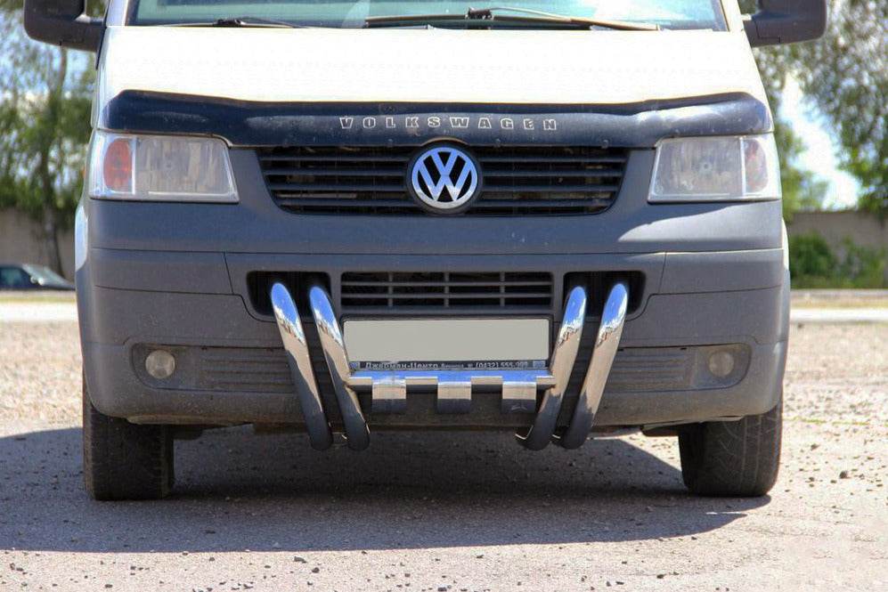 Kengurâtnik ST006-15 nostrils (stainless) for Volkswagen T5 Transporter 2003-2010 - Reelken Auto