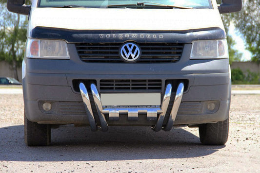 Bull Bar ST006-15 Grille (Stainless Steel) for Volkswagen T5 Transporter 2003-2010 - image 1