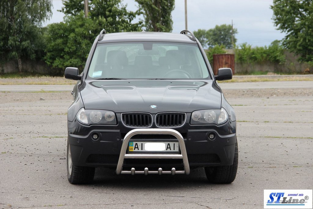 Kenguryatnik (stainless steel). for BMW X3 E-83 2003-2010 - image 3