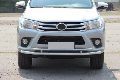 Front protection ST018 (stainless) for Toyota Hilux 2015↗ - Reelken Auto