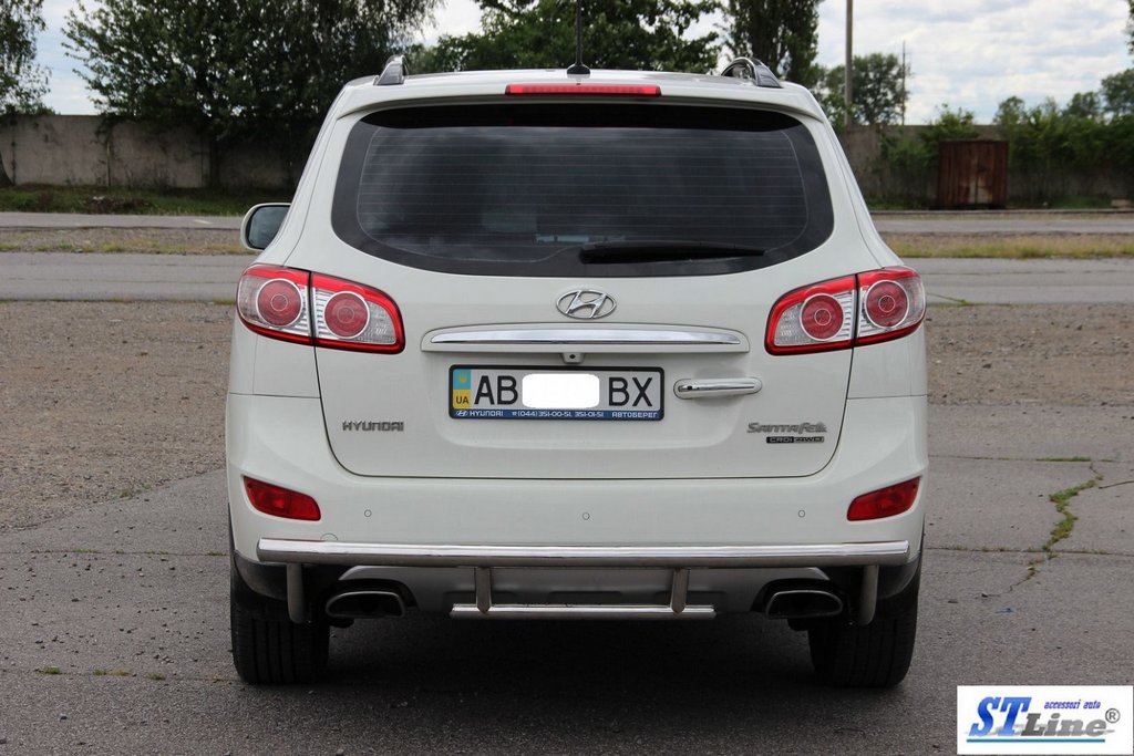 Rear Bar AK002-2 (Stainless Steel) for Hyundai Santa Fe 2 2006-2012 - image 3