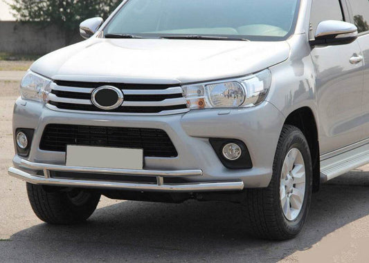 Front protection ST018 (stainless) for Toyota Hilux 2015↗ - Reelken Auto