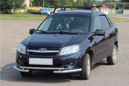 Front protection ST009-2 for Lada Granta - Reelken Auto