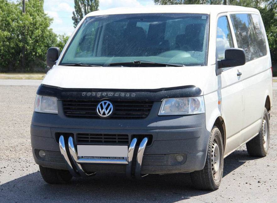 The bumper guard ST006-03 nostrils (stainless) for Volkswagen T5 Transporter 2003-2010 - Reelken Auto