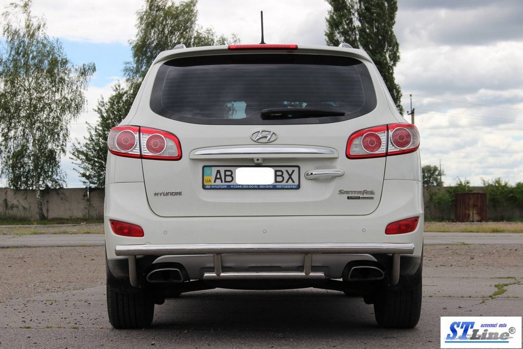 Rear Bar AK002-2 (Stainless Steel) for Hyundai Santa Fe 2 2006-2012 - image 5