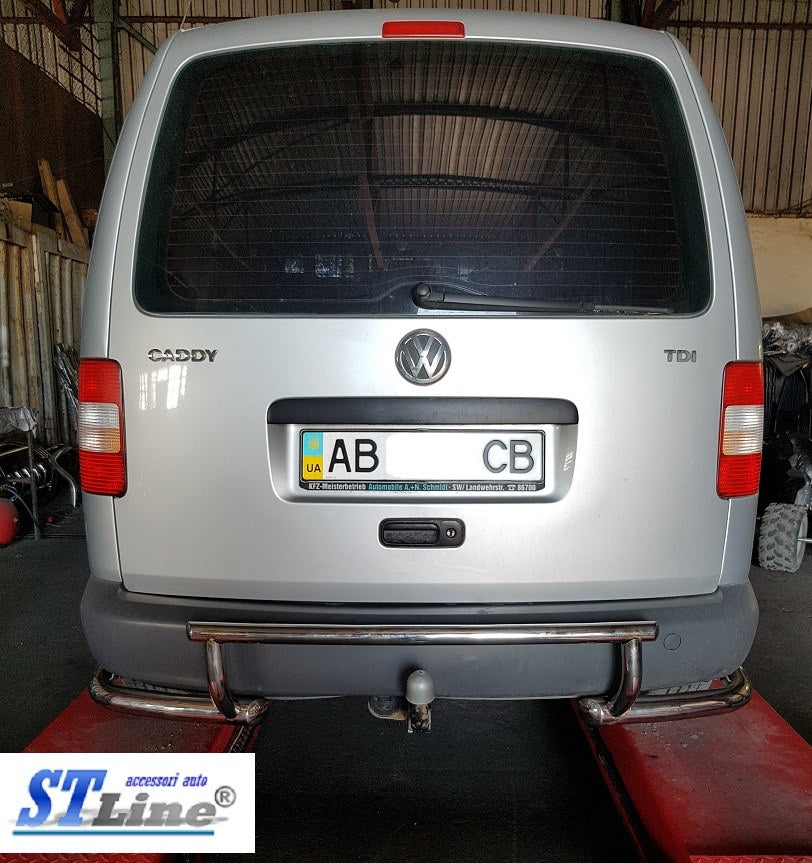 Rear Bar AK003-3 (2 pcs, stainless steel) for Volkswagen Caddy 2010-2015 - image 2