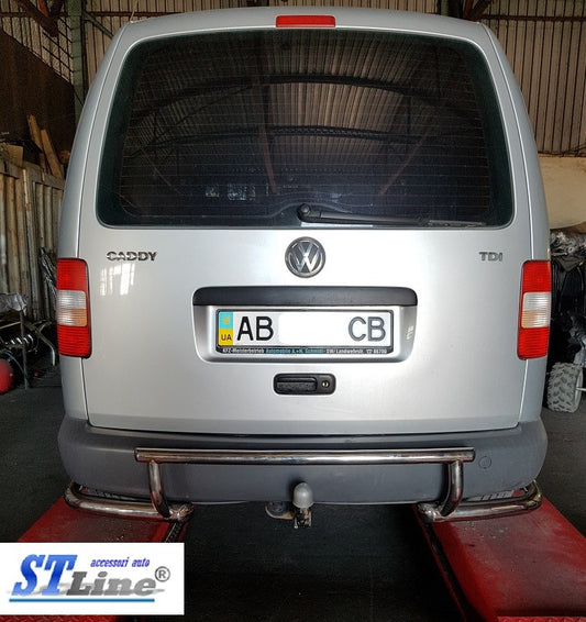 Rear Bar AK003-3 (2 pcs, stainless steel) for Volkswagen Caddy 2010-2015 - image 2