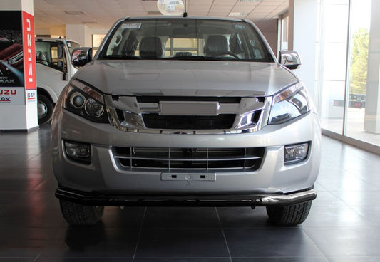 Front bumper guard Texas (76mm, black) for Isuzu D-Max 2011-2019 - image 1